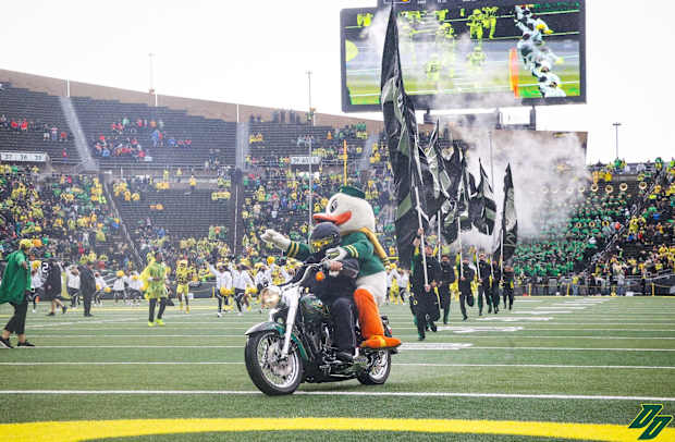 Oregon Duck Motorcycle Pregame